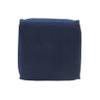 LR Home Handmade Contemporary Solid Square Indoor Medium Pouf Ottoman, Insignia Blue | Hand-Made Cotton Foot Rest for Home Decor | 18 x 18 x 14 Filled Pouf for Living Room & Bedroom view 4