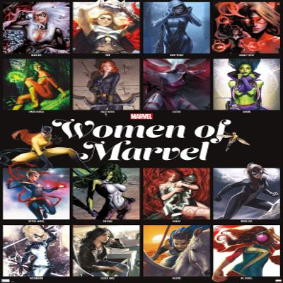 Trends International Marvel - Women of Marvel - Grid Wall Poster, 22.375" x 34", Premium Unframed Version
