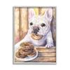 Stupell Industries French Bulldog with Donuts Dessert Pet Dog view 1
