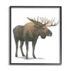 Stupell Industries Minimal Northern Moose Wild Woodland Animal view 1