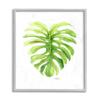 Stupell Industries Monstera Leaf Tropical Plant Over White view 1