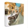 Stupell Industries Row of Mopeds Yellow European City Street view 1