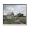 Stupell Industries Cloudy Barn Side Landscape Darkened Meadow view 1
