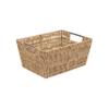 Simplify 3 Piece Set Woven Rattan Tote Baskets | Multi-Size | Handles | Storage & Organization | Toys | Bathroom Accessories | Home | Office | Dorm | Playroom | Closet | White view 4