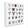 Stupell Industries Alphabet Chart of Wild Animals Over White view 1