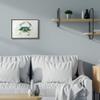 Stupell Industries Blue Sea Crab Over Beige Soft Watercolors, Design by Melissa Hyatt LLC Black Framed Wall Art, 16 x 20, Off-White view 2