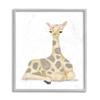 Floral Crown Baby Giraffe Soft Animal Illustration view 1