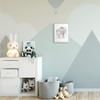 Floral Crown Baby Elephant Soft Pink Grey Illustration view 2