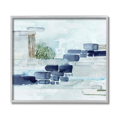 Stupell Industries Modern Abstract Coastal Landscape Organic Blocks