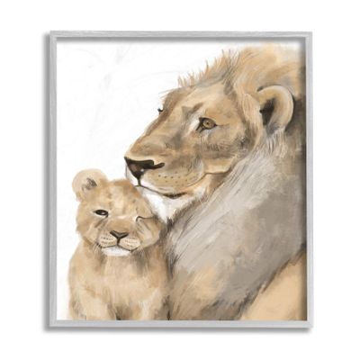 Stupell Industries Lion Cub and King Safari Animal Portrait