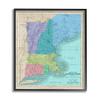 Map of Eastern States New England Border Lines view 1