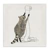 Stupell Industries Raccoon Toilet Paper Hoarder Woodland Animal, Design by Victoria Barnes Canvas Wall Art, 30 x 30, Beige view 1