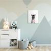 Stupell Industries Baby Zebra with Pink Bubble Gum Safari Animal, Design by Leah Straatsma Canvas Wall Art, 16 x 20, White view 2