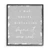 Stupell Industries Social Distancing Before Its Cool Sassy Hipster Phrase view 1