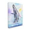 Stupell Industries Humpback Whale Ocean Jump Blue Water, Design by George Dyachenko Canvas Wall Art, 30 x 40 view 1