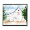 Stupell Industries American Barn Side Soft Blue Brown Watercolor view 1