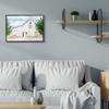Stupell Industries American Barn Side Soft Blue Brown Watercolor view 2