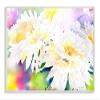 Stupell Industries White Mum Florals Over Rainbow Watercolor view 1