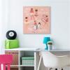 Stupell Industries Girls are More Powerful Phrase Children's Sports Illustration, Design by Ziwei Li Canvas Wall Art, 30 x 30, Pink view 2