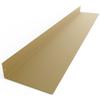 DIY CARTEL Linear Floating Shelf - Forged USA Steel - Industrial Heavy Duty Metal Wall Mounted Modern Rustic Shelf - Made in The USA (48-in X 8-in Powder Coated Gold) view 1