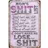ATX CUSTOM SIGNS - Funny Sign for Mom, Mom's Sht List! view 1