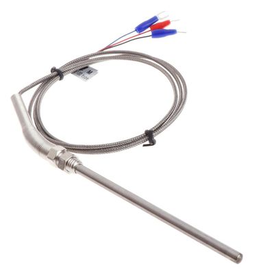 MOMOJIA RTD PT100 Temperature Sensor Thread M8 Cable 1M Thermocouple Probe 100mm 3 Wires