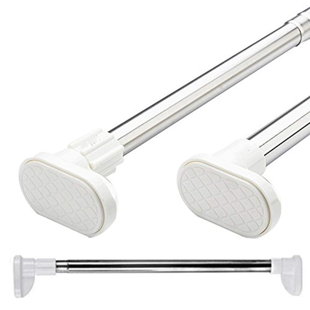 Shower Curtain Rail Telescopic Shower Curtain Rod Stainless Steel Rod Curtain Rod Clothes Pole Shower Curtain Trackfor Bathroom,Shower And Closet(Size : 112-180cm) Pull rod ( Size : 112-180cm )