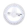 MOMOJIA Plastic 360 Degree Protractor Ruler Angle Finder Swing Arm School Office view 1