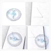 MOMOJIA Plastic 360 Degree Protractor Ruler Angle Finder Swing Arm School Office view 3