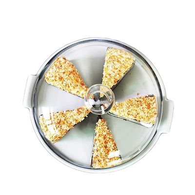 10.5/11.5 Inch Glass Dome, Cake Dessert Dome Home Preservation Cover Party Pastry Display Stand Fruit Tasting Tray Ceramics (Size : 26.526.516.5CM)
