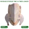 Zonon 100 Pcs 100 Pack Poultry Shrink Bags 10 x 16 Inches Clear Poultry Heat Shrink Wrap Bags for Chickens Turkey Rabbits Bpa Free Freezer with 100 Zip Ties and Clear Silicone Straw for Food Storage view 4