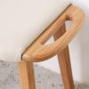 ZXCASDF Vanity Stool, Makeup Bench Dressing Stool, Padded Cushioned Chair, Piano Seat Saddle Seat Stools, Wood Vintage Counter Height Chairs,Walnut Gray view 4