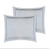 A1 Home Collections 100% Organic Cotton Pillow sham, 300 Thread Count, 2-Piece GOTS Certified, Fair Trade Certified, Soft & Silky Sateen Weave (King, Light Blue) view 1