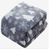 Valerian Luxury Velvet Super Soft Light Weight Blanket Prints Fleece Throw - All Year Round Home Decor, Fuzzy Warm and Cozy Throws, Couch and Gift, 50 x 60 inch, Gray Tree view 2