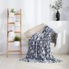 Valerian Luxury Velvet Super Soft Light Weight Blanket Prints Fleece Throw - All Year Round Home Decor, Fuzzy Warm and Cozy Throws, Couch and Gift, 50 x 60 inch, Gray Tree view 3