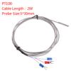 MOMOJIA Stainless Steel RTD PT100 Temperature Sensor Thermocouple with 2m 3 Cable Wires view 2