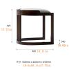 ZXCASDF Vanity Stool with Wood Leg, Capacity,Tall Dressing Makeup Stool, Padded Bench, Piano Seat Chair Bench in Bedroom, Simple Assembly view 3
