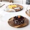 6/8/10 Wooden Cake Plate Set, Home Salad Pastry Dome Food Preservation Cover Cafe Dessert Tasting Tray Retro Two-colors (Color : Brown, Size : 664.6In) view 3