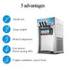 HayWHNKN Commercial Soft Serve Ice Cream Machine 3 Flavor(2+1 flavor) Stainless Steel 18L/H 110V 1200W view 3