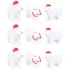 9Pcs Christmas Polar Bear Ornament Bear Micro Landscape Ornament Miniature Fairy Garden Christmas Decoration (Style) view 1