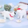 9Pcs Christmas Polar Bear Ornament Bear Micro Landscape Ornament Miniature Fairy Garden Christmas Decoration (Style) view 4