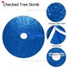 Partisout Sequin Tree Skirt - Glitter, Cotton, Colorful, Slim 36 Inch Tree Skirt for Christmas & Halloween view 2