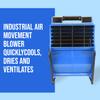 BLUE BLOWER 1200 CFM 3 Speed with 2 built in outlets Adjustable Tilt Floor fan, Utility Blower, Floor Dryer for Cooling, Drying, Air Circulation, & Water Restoration view 3