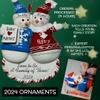 Calliope Designs Snowboarder: Male Holding Snowboard Personalized Christmas Ornament view 3