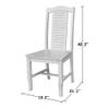 International Concepts Seaside Chairs, Set of 2, Antique Chalk view 2