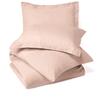 RAJVEER TEXTILE 5 Piece Bed in a Bag Set 100% Egyptian Cotton 600 Thread Count Duvet Cover Pillow Shams & Fitted Sheet with Extra Deep Pocket Soft Bedding(King Size, Blush) view 1