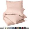 RAJVEER TEXTILE 5 Piece Bed in a Bag Set 100% Egyptian Cotton 600 Thread Count Duvet Cover Pillow Shams & Fitted Sheet with Extra Deep Pocket Soft Bedding(King Size, Blush) view 2
