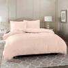 RAJVEER TEXTILE 5 Piece Bed in a Bag Set 100% Egyptian Cotton 600 Thread Count Duvet Cover Pillow Shams & Fitted Sheet with Extra Deep Pocket Soft Bedding(King Size, Blush) view 3