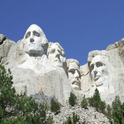 Iconic Arts Mount Rushmore Landmark Laminated 18x24 Poster