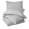 RAJVEER TEXTILE 5 Piece Bed in a Bag Set 100% Egyptian Cotton 600 Thread Count Duvet Cover Pillow Shams & Fitted Sheet with Extra Deep Pocket Soft Bedding(King Size, Silver Grey) view 1